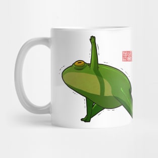 Yoga Frog Triangle Pose Mug